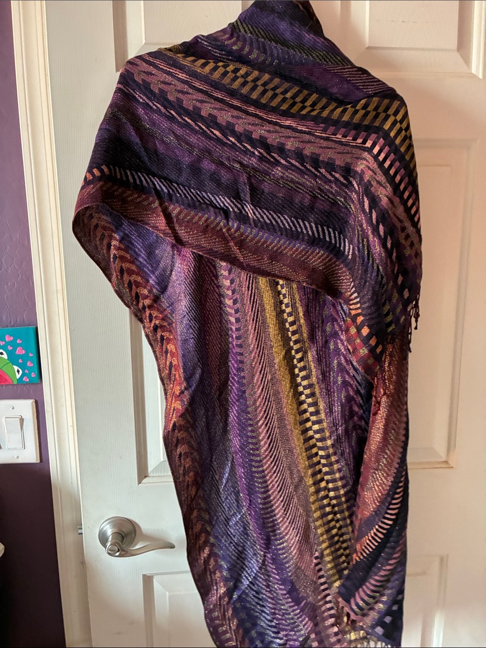 SILKBLEND PASHMINA WRAP CHECKERED MOTIF